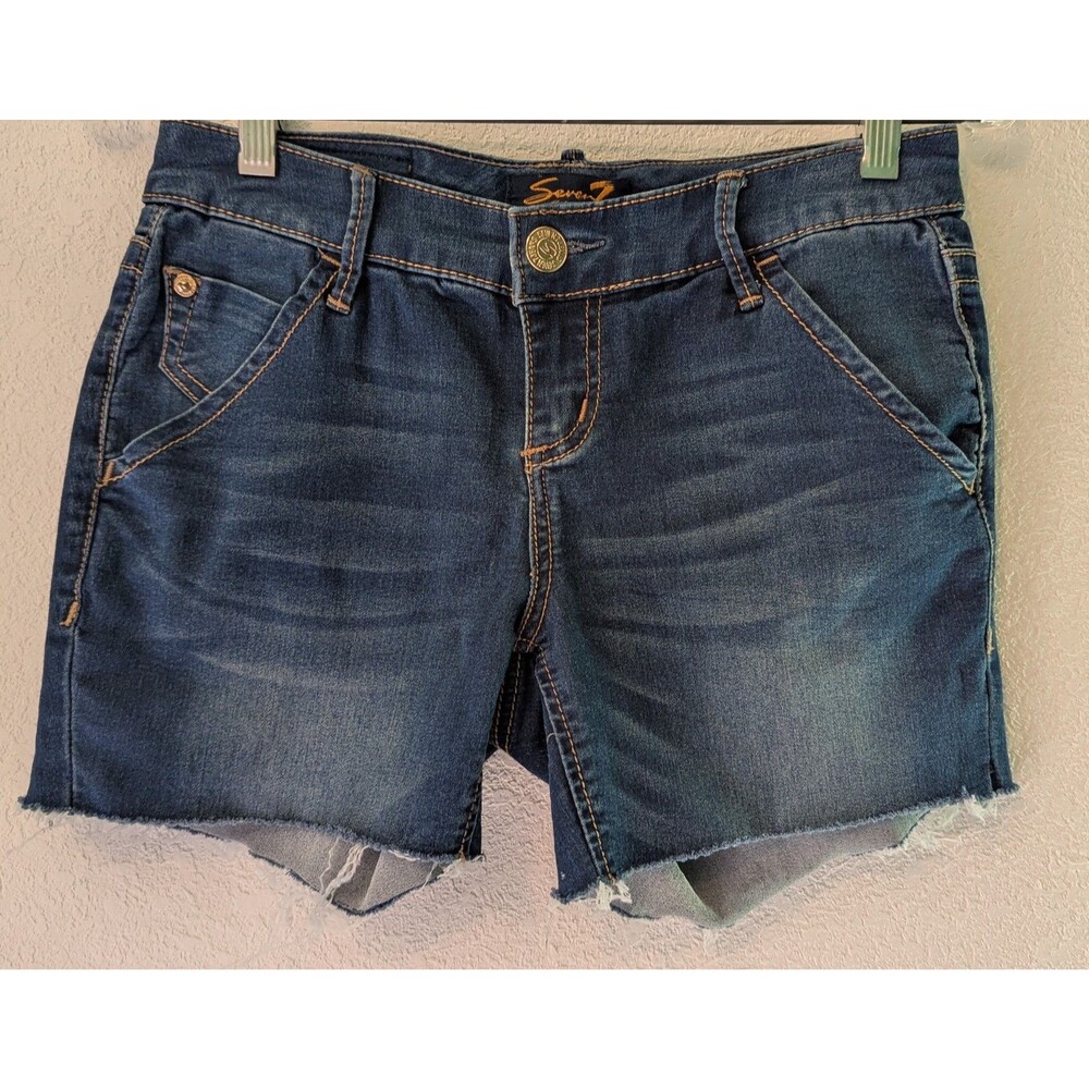 Seven7 Women's blue cut off Shorts size 6 (28) Blue (675)